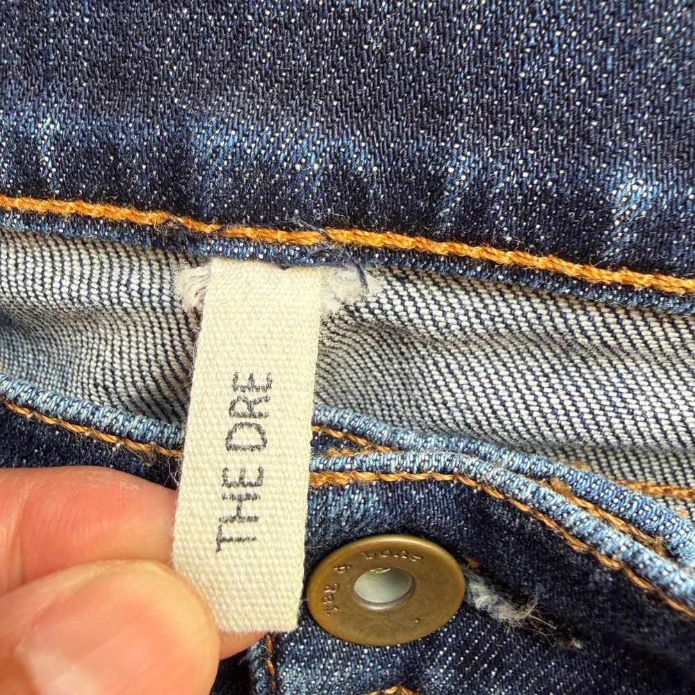 Rag & Bone The Dre Slim Boyfriend Jeans Indigo Blue Whiskered Denim Size 24 USA - Picture 8 of 13